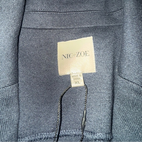 NIC+ZOE Midnight Blue Blazer with Button Accents - Picture 6 of 6